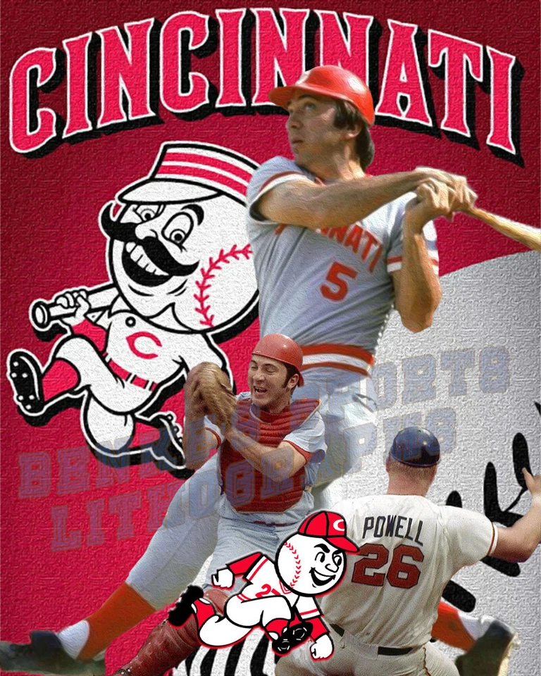 Cincinnati Reds Lithograph print of  Johnny Bench    - Image 1 of 1