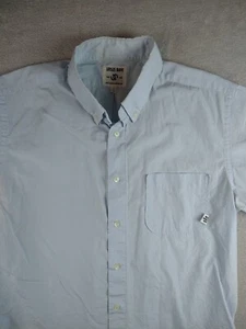 Ursus Bape Short Sleeve Oxford Shirt Mens Large Blue Button Down 'A Bathing Ape' - Picture 1 of 9