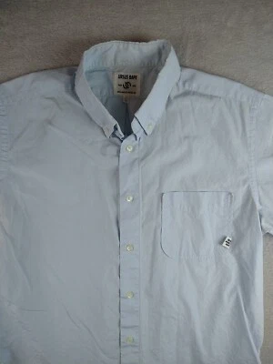 Ursus Bape Short Sleeve Oxford Shirt Mens Large Blue Button Down 'A Bathing Ape' - Image 1 of 4
