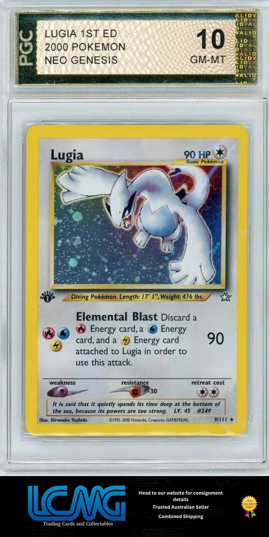 Lugia Pokémon TCG 1st Edition Individual Trading Card Games Lugia Pokémon TCG 1st Edition Individual Trading Card Games