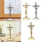 2-6pack Tabletop Crucifix Standing Cross Jesus Statue for Dining Table Sturdy