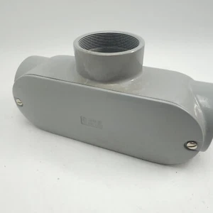 4" Typ T Rohrkörper mit Deckel & Dichtung; Aluminiumdruckguss; Gewinde T10CG Topas - Bild 1 von 9