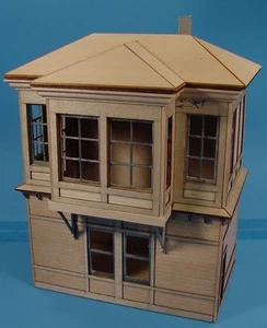 O SCALE WISEMAN MODEL SERVICES PENNSYLVANIA PRR INTERLOCKING TOWER LASER KIT - Picture 1 of 5