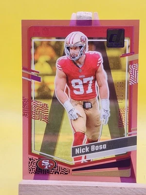 2023 Panini Clearly Donruss - Purple Card #44 Nick Bosa /199 San Francisco 49ers - Image 1 of 3