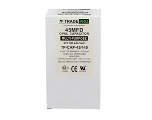 Condensador de funcionamiento Tradepro TP-CAP-45/440, 45/440 VAC, ovalado - Imagen 1 de 3