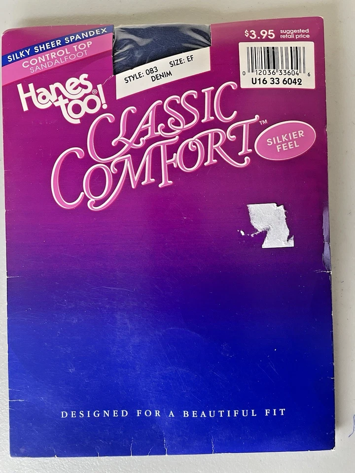 Pantimedias HANES TOO Talla EF Denim Clásicas Cómodas Sedosas Transparentes Control Top Foto 1 de 4