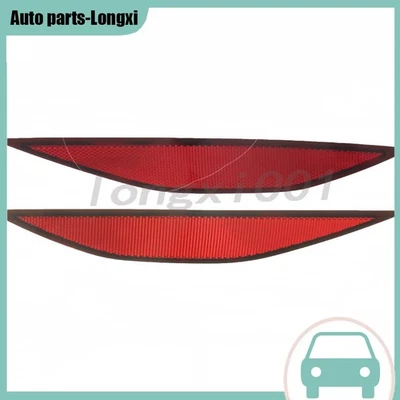 Dark Red Lens Rear Bumper Reflector Lenses Fit For Volkswagen Golf 2017-2015 NEW Foto 1 de 4