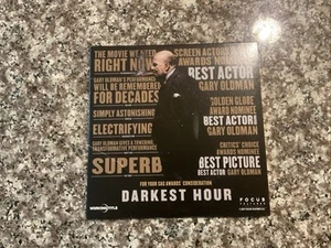 FYC DARKEST HOUR: For Your Consideration DVD SCREENER GARY OLDMAN - Picture 1 of 5