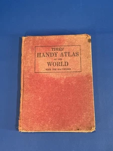 1912 Shreveport Times Handy Atlas Of The World W/ 1910 Census Antiquarian Book - Picture 1 of 10