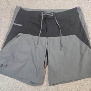 Under Armour Boardshorts Herren Gr. 38 grau blk HeatGear locker sportlich Wasser - Bild 1 von 9