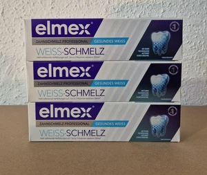 3x NEU elmex ZAHNSCHMELZ  PROFESSIONAL WEISS-SCHMELZ 3x 75ml GESUNDES WEISS - Bild 1 von 1