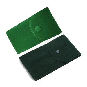 Portable Single Watch Storage Bag Travel Cases Double Sided Velvet Watch Pouch - Picture 1 of 10