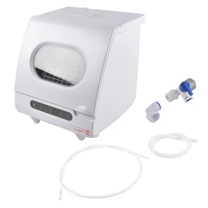 110V 1200W Portable Mini Countertop Dishwasher Automatic with 5 Programs White - Picture 1 of 14