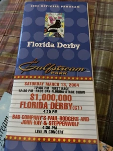 2004 Official Gulfstream Park Florida Derby Program-Tapit - Picture 1 of 6