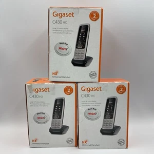 3x Gigaset C430HX Single Cordless Telephone Handset & Base Station FREE P&P - Zdjęcie 1 z 17