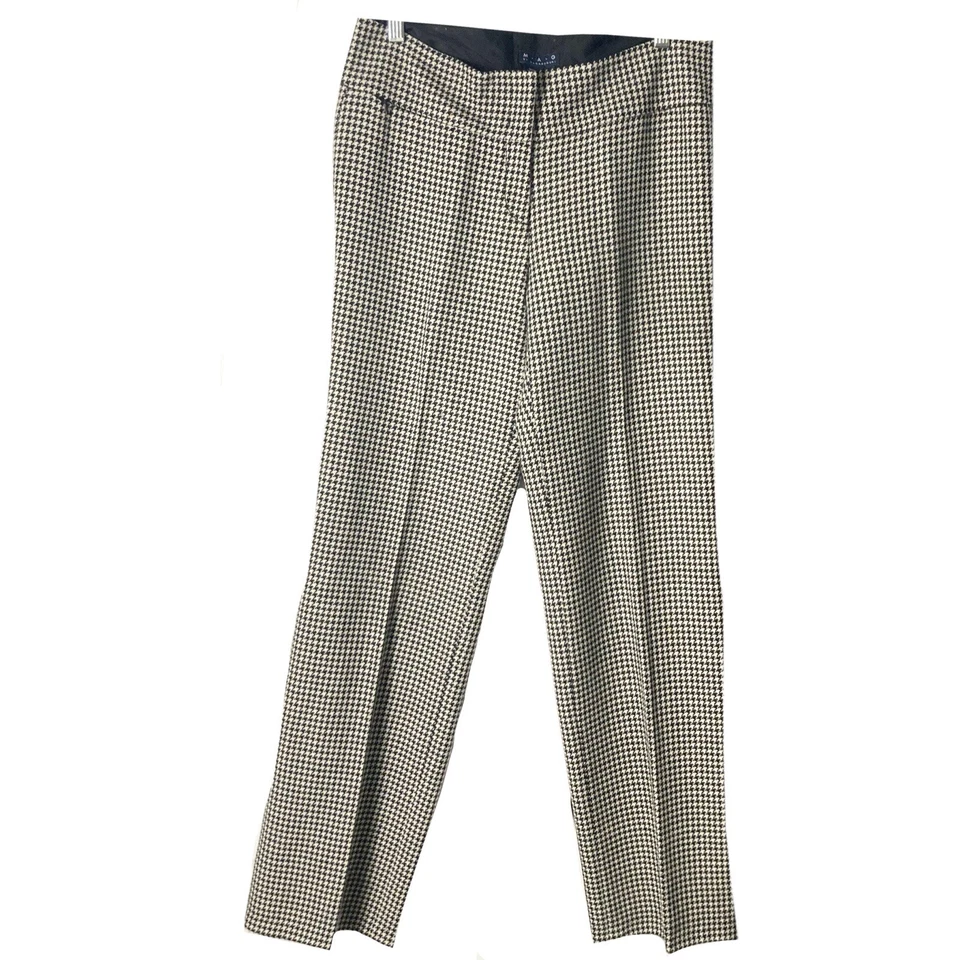 Pantalón Vintage Mag by Magaschoni Lana Pata de Gallo Talla 8 Carrera Trabajo Oficina Clase Foto 1 de 4
