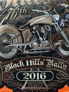 Sturgis 2016 76th Aniv Black Hills Rally bordado con botones unisex XL nuevo - Imagen 1 de 12