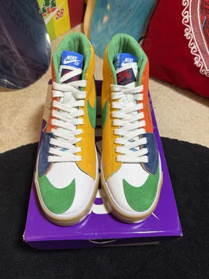NIKE SB ZOOM BLAZER MID EDGE SKATE NEW RARE DS AUTHENTIC US 9.5 DA2189 800 - Image 1 of 4