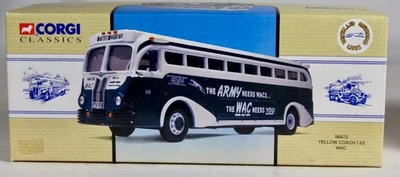 Corgi Classic Toys 1/43 Diecast Yellow Coach 743 WAC 98472 1 pc MIB - Image 1 of 2