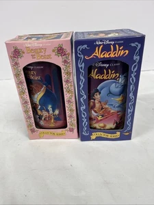 Burger King Disney Classics Collectors Series Glasses Beauty & The Beast Aladdin - Picture 1 of 5