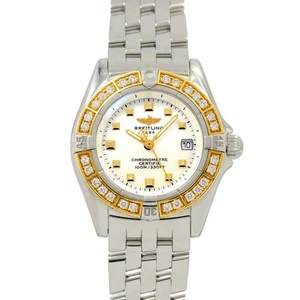 BREITLING Callistino bicolor B72345 Quartz YG Diamond Ladies Watch 90284329 - Picture 1 of 7