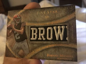2014 Topps Five Star Johnny Manziel Rookie Patch 1/1!! - Picture 1 of 2