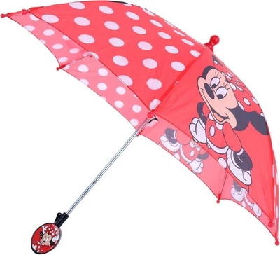 Paraguas Minnie Mouse rojo lluvia preescolar niños niñas niño juguete de regalo Foto 1 de 3