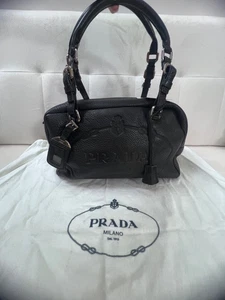 Prada Trunk in Certified Authentic Black Leather Top Condition - Foto 1 di 16