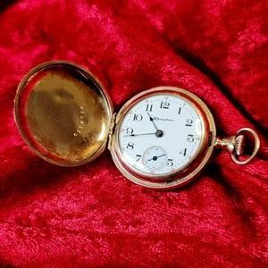 1909 Hampden Diadem Pocket Watch 3/0s 15j Dueber Special 14K Gold Filled Case - Picture 1 of 20