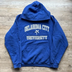 Sudadera con Capucha Vintage Russell Athletic Oklahoma City University Grande Azul - Imagen 1 de 7