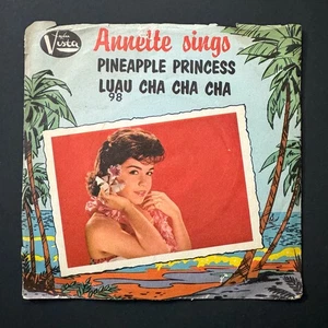 ANNETTE Pineapple Princess / Luau Cha Cha Cha Vinyl Record Disney Picture Sleeve - Picture 1 of 2