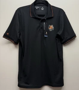 NUEVA NFL Cincinnati Bengals Antigua Camisa Polo Negra Manga Corta Talla M - Imagen 1 de 8