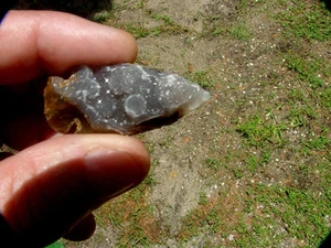 1,79" Geode Speerspitze Pfeilspitze Reproduktionspunkt Geoden Pfeilspitze Video KD 38 - Bild 1 von 1