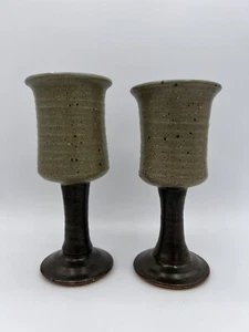 2 copas de cerámica firmadas por David Voorhees - Imagen 1 de 12