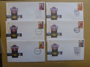 AFL CENTENARY 1996 SET 16 CLUB POSTMARK PICTORIAL FIRST DAY COVERS- PEEL & STICK - Picture 1 of 3