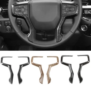 Interior Steering Wheel Cover Trim For Chevrolet Silverado 1500 Suburban 2019+ - Picture 1 of 15
