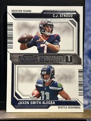 2023 Panini Contenders CJ Stroud And Jaxon Smith Njigba Rookie Round Numbers - Image 1 of 2