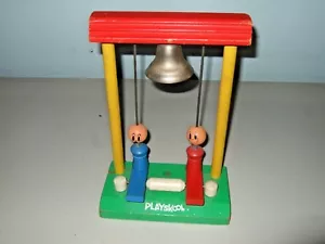 RARE vintage 1930's PLAYSKOOL wood child's piano toy bell pound wooden - Picture 1 of 4