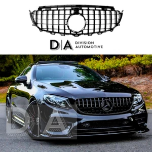 FITS FOR MERCEDES E-CLASS W213 S213 C238 A238 E63 AMG FRONT GRILLE GLOSS BLACK - Picture 1 of 12