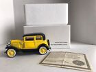 1930 Ford Model A Victoria Arko National Motor Museum Mint Diecast 1/32 Yellow