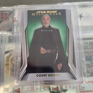2021 Topps Star Wars Masterworks Count Dooku Green Parallel 30/99 #27 - Picture 1 of 2