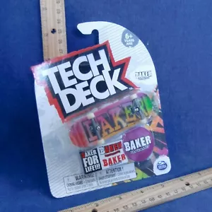 Nuovo con scatola Tech Deck Baker Skateboard ultra raro Rowan Fingerboard rosa arancione verde - Foto 1 di 4