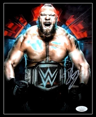 FOTO DE LUCHA LIBRE 8X10 AUTOGRAFIADA A MANO WWE BROCK LESNAR CERTIFICADO DE AUTENTICIDAD JSA 1 Foto 1 de 2
