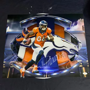 Demaryius Thomas Signed 16x20 Denver Broncos Autographed Super Bowl Champ JSA - Picture 1 of 3