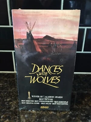 Original 1991 Release DANCES WITH WOLVES VHS SEALED w/ Watermark Ready 4 Grading - Image 1 of 4