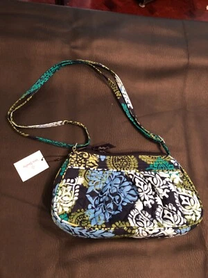 VERA BRADLEY Mar Caribe FRANNIE Bolso Cartera Azul Verde NUEVO CON ETIQUETA Foto 1 de 4