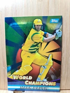 MARK WAUGH🏆1999/2000 #WC10 ACB GOLD WORLD CHAMPIONS Trading Card🏆FREE POST - Picture 1 of 2