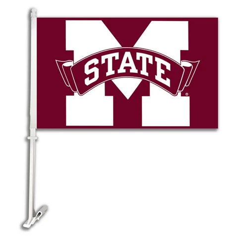 Mississippi State Bulldogs NCAA Double Sided Car Flag 11" x 18" Cover