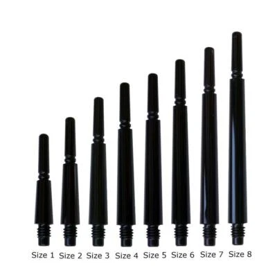 COSMO DARTS COSMO FIT SHAFT GEAR NORMAL-LOCKED DART SHAFTS - DARK BLACK - SET OF 3