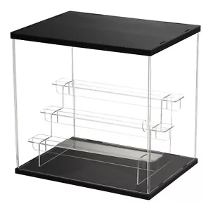 4 Tier Acrylic Display Case with LED Light Transparent Dustproof Showcase - Picture 1 of 7